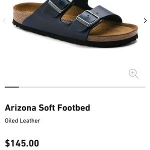 Black Birkenstock Arizona 38 7-7.5 Regular Width
